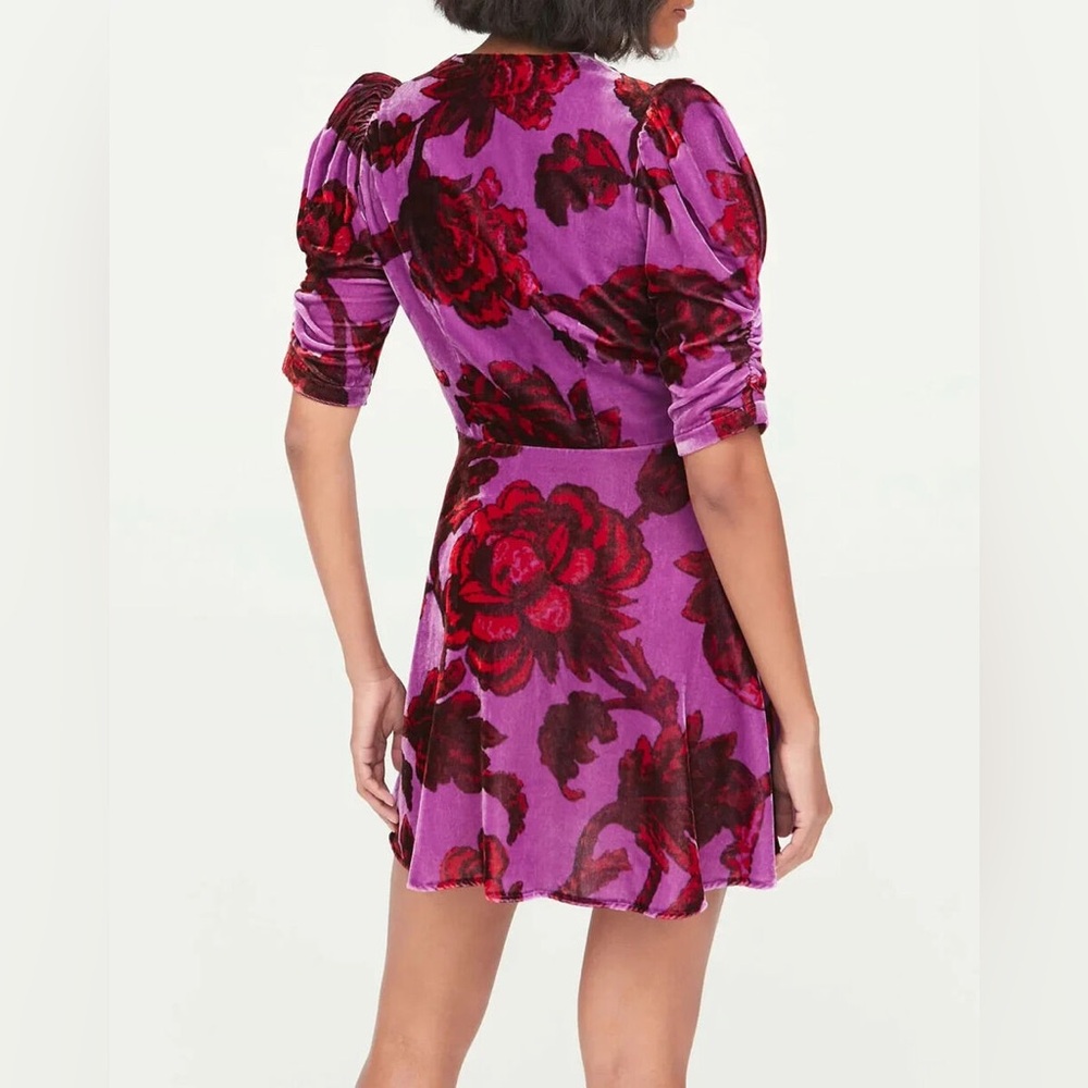 Rhode Leanna Velvet Mini Dress